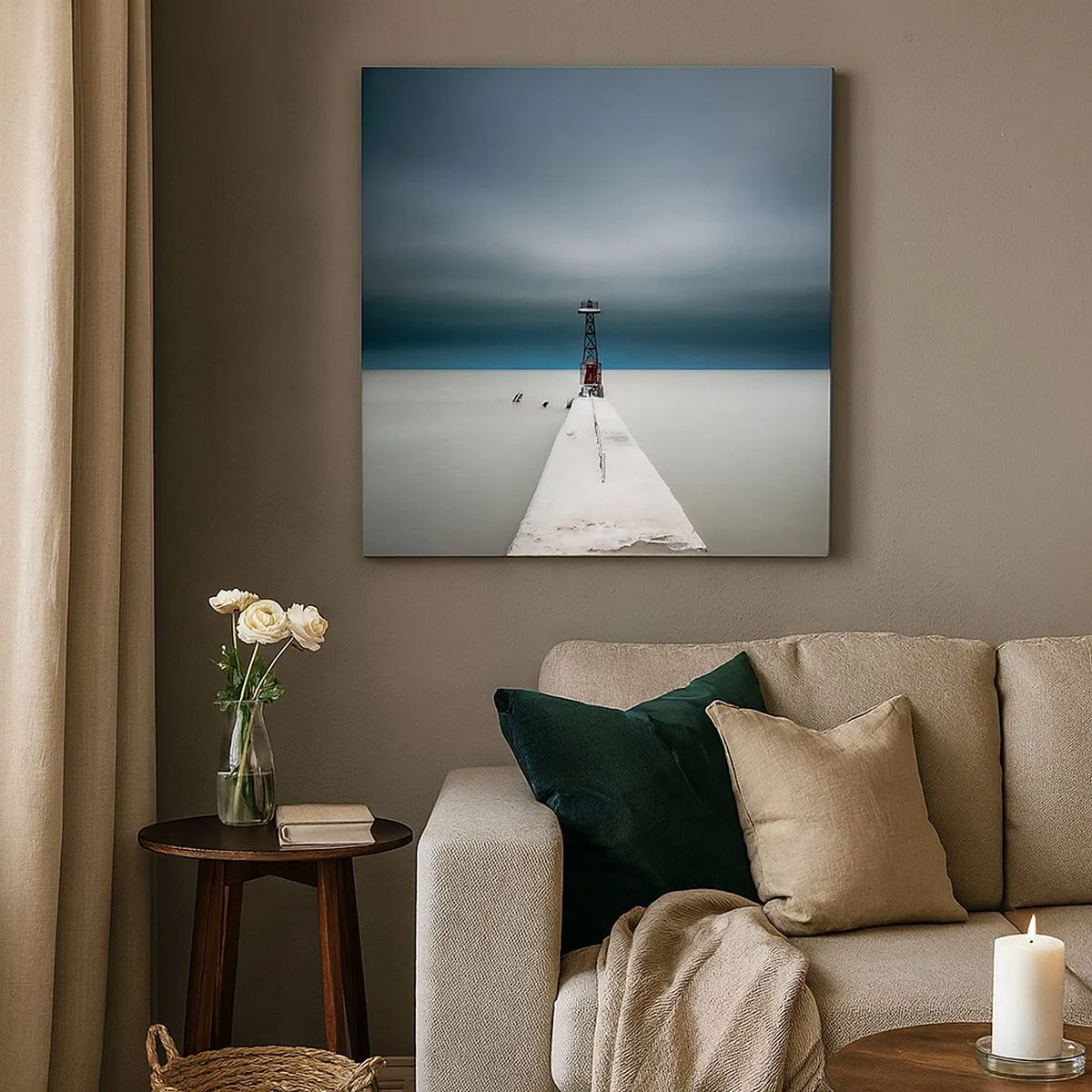 Cuadro sobre lienzo - Impresión de Imagen - Encuentro con la inmensidad - 30x30 cm