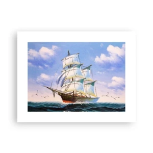 Póster - Orgulloso con el viento - 40x30 cm