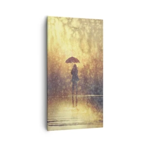 Cuadro sobre lienzo - Impresión de Imagen - Siento que alguien me mira - 55x100 cm