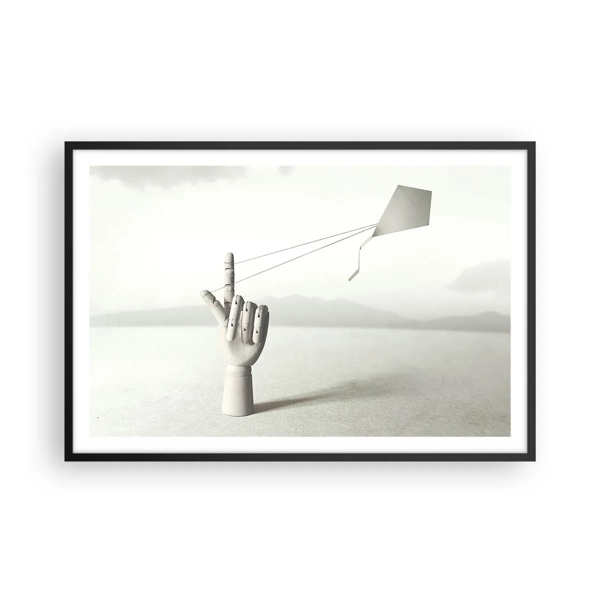 Póster en marco negro - Una prueba de fuerza - 91x61 cm