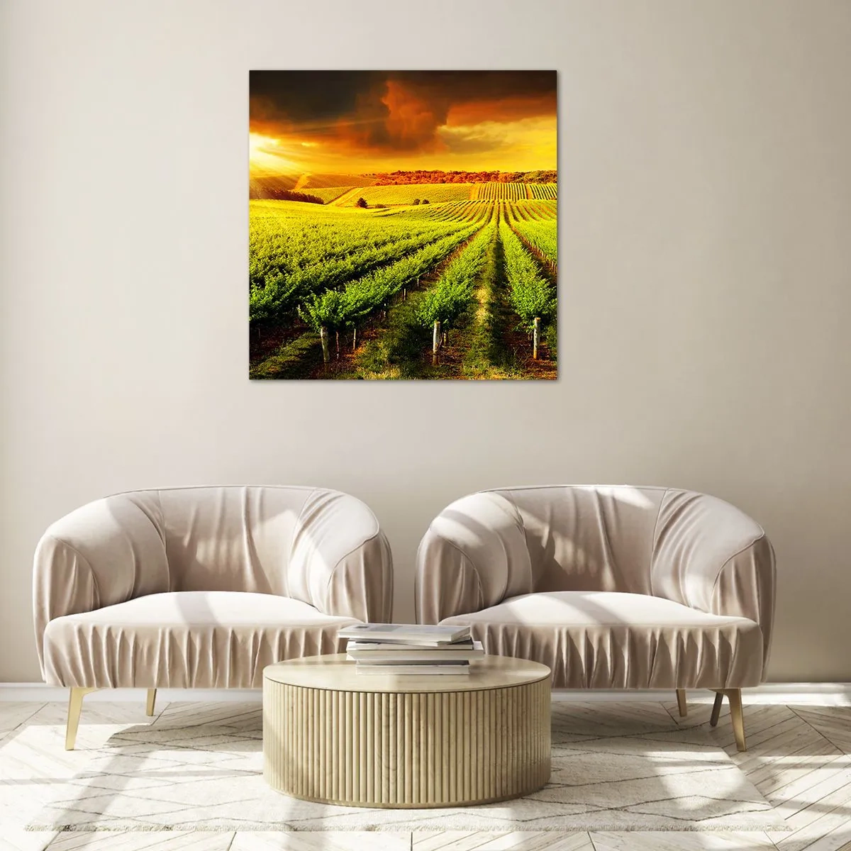 Cuadro sobre vidrio - Impresiones sobre Vidrio - Bajo el sol de Australia - 30x30 cm