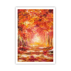 Póster - Bosque de cobre - 70x100 cm