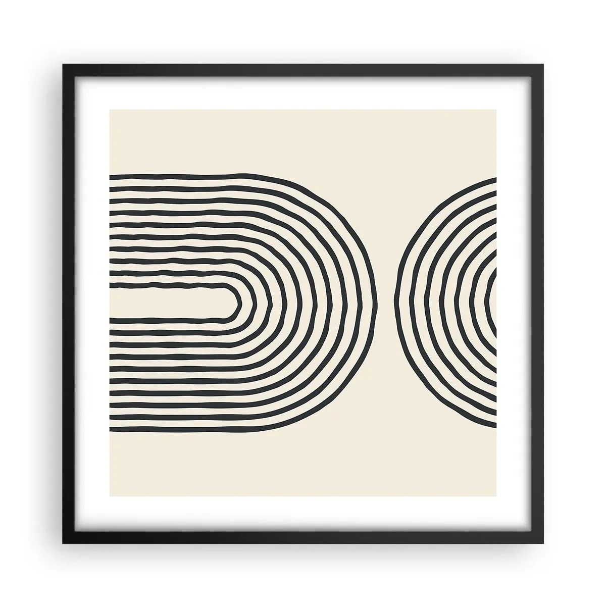 Póster en marco negro - Próximamente... - 50x50 cm