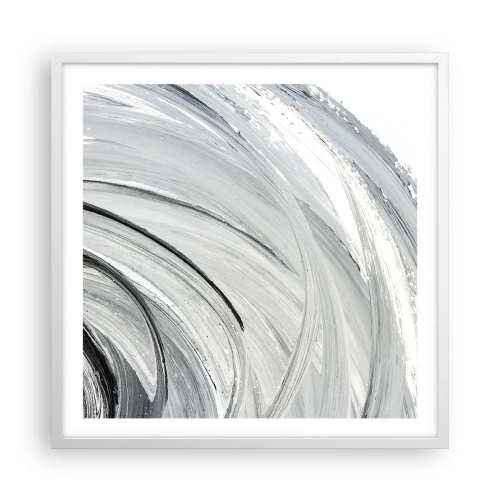 Póster en marco blanco - Composición orbital - 60x60 cm