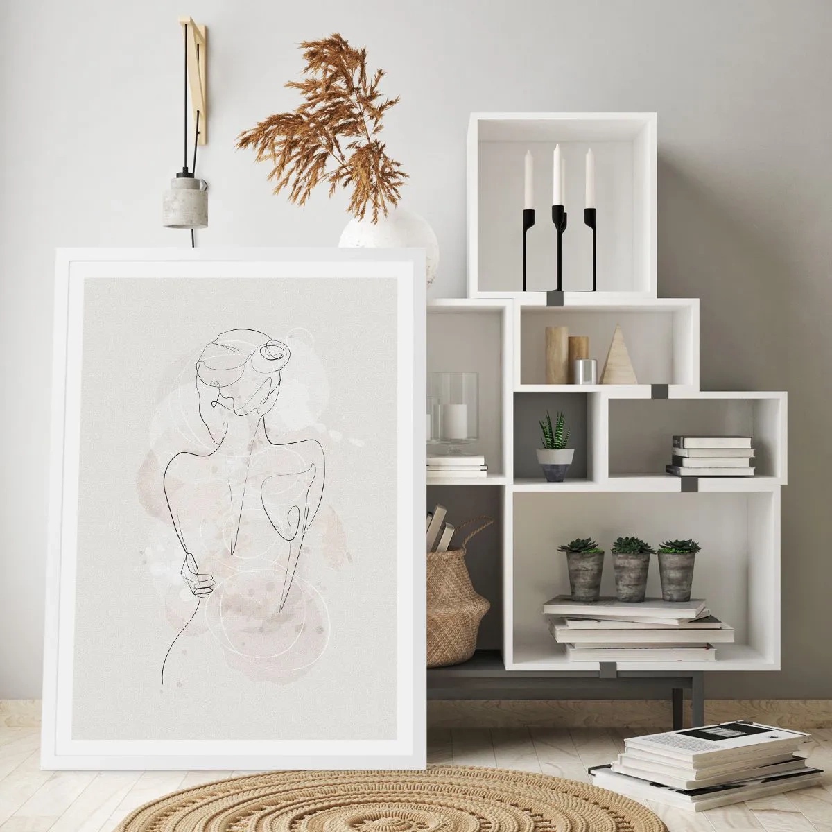 Póster en marco blanco - Como un cuerpo sensible - 70x100 cm