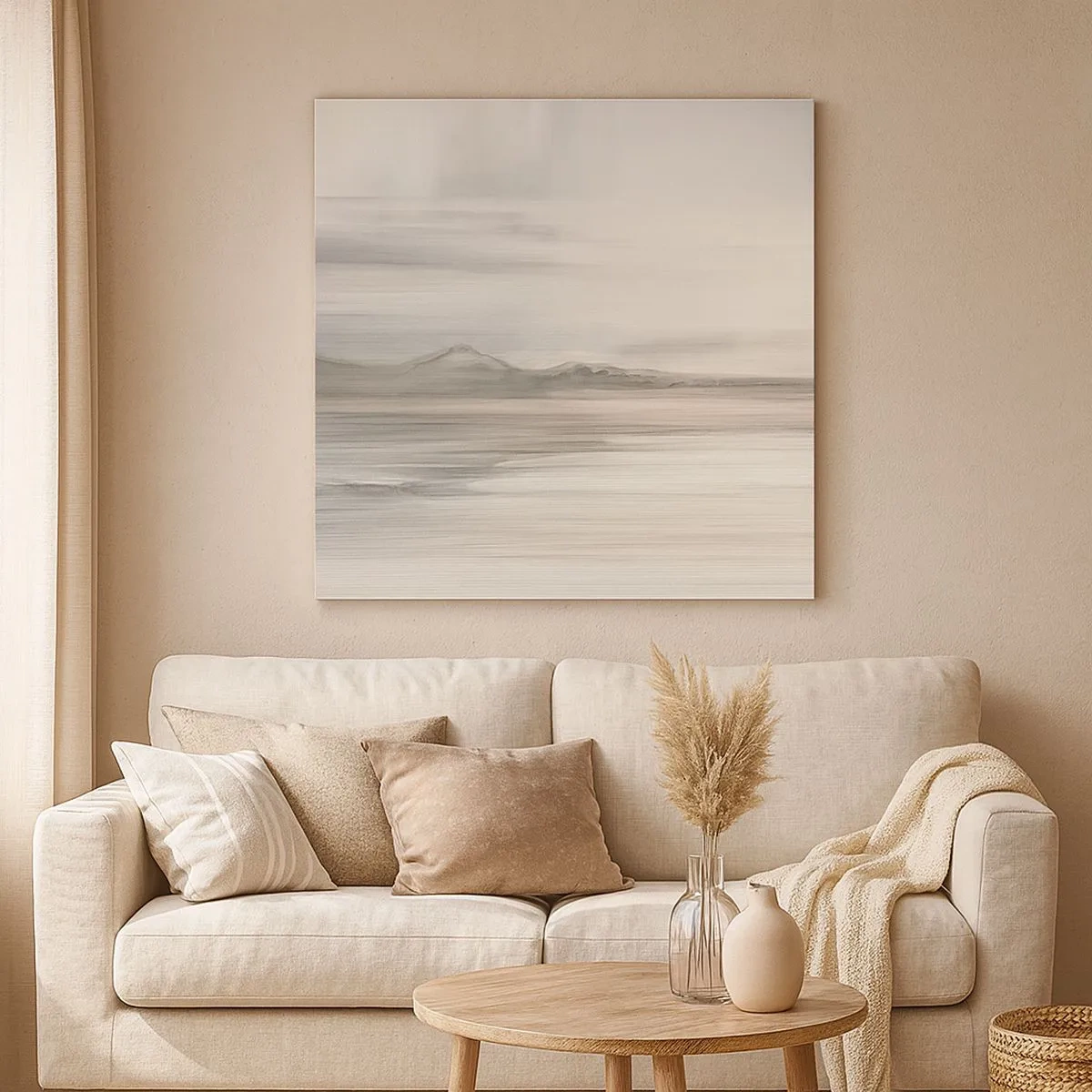 Cuadro sobre lienzo - Impresión de Imagen - Una distancia reflexiva - 30x30 cm