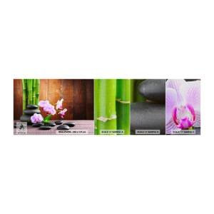 Muestra de fotomural Premium Canvas - Experimente los placeres de Oriente - flores, Orquídea, Orquídea - 100x30 cm