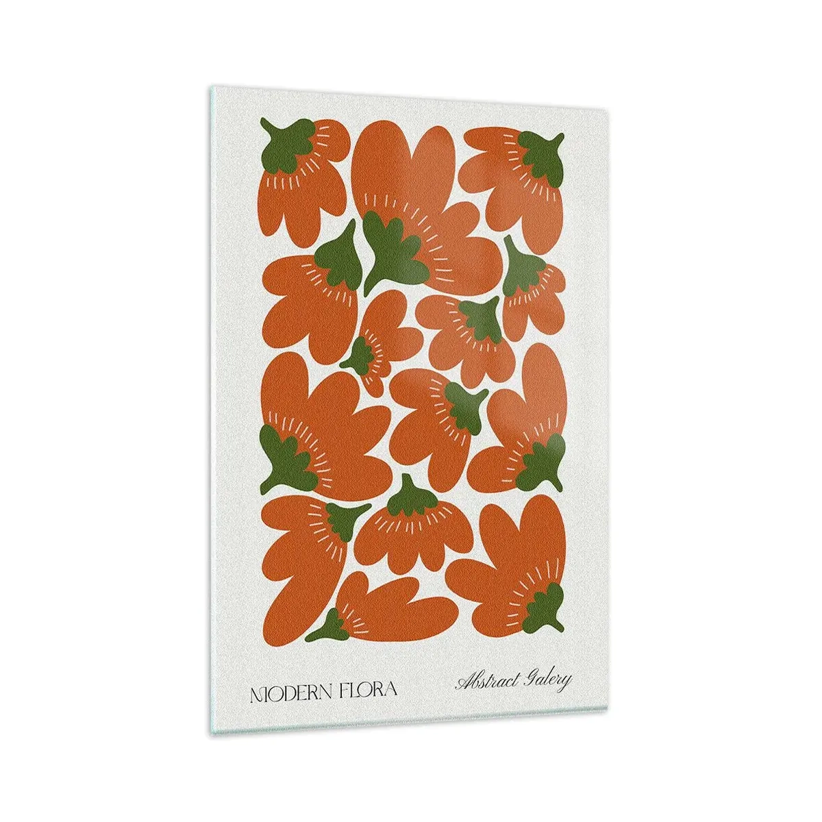 Cuadro sobre vidrio - Impresiones sobre Vidrio - La vida de las flores - 80x120 cm