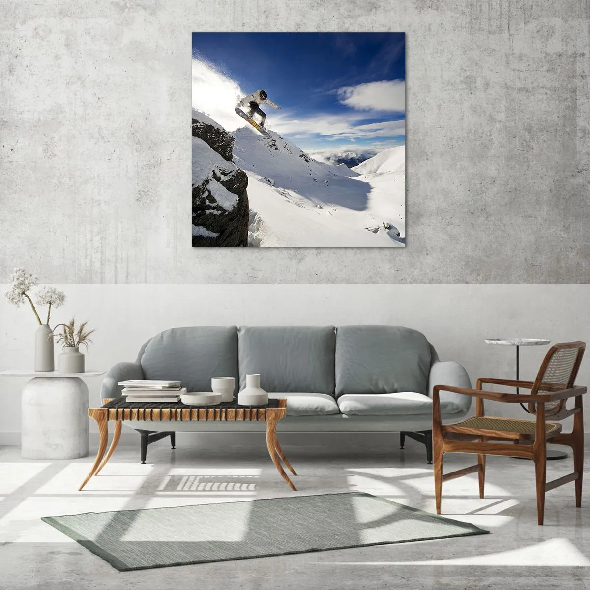 Cuadro sobre vidrio - Impresiones sobre Vidrio - Libertad sin fronteras - 60x60 cm