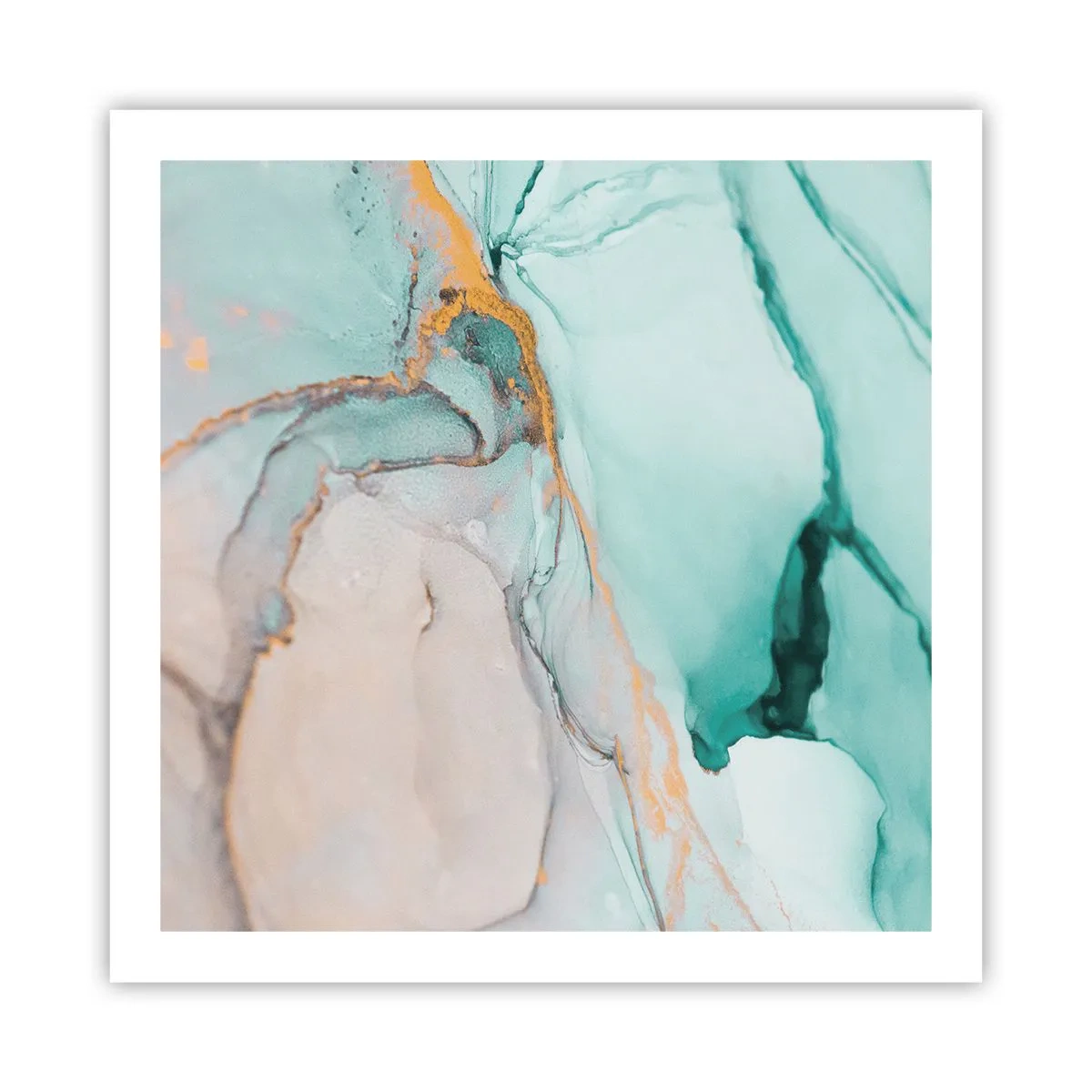Póster - Danza de formas y colores - 60x60 cm