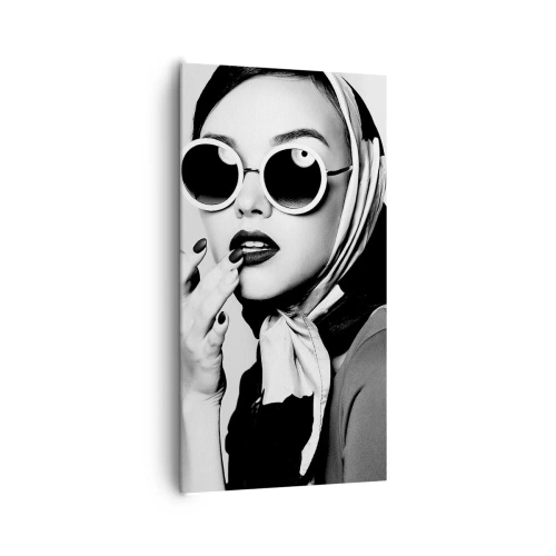 Cuadro sobre lienzo - Impresión de Imagen - Saludos desde los años 60 - 65x120 cm