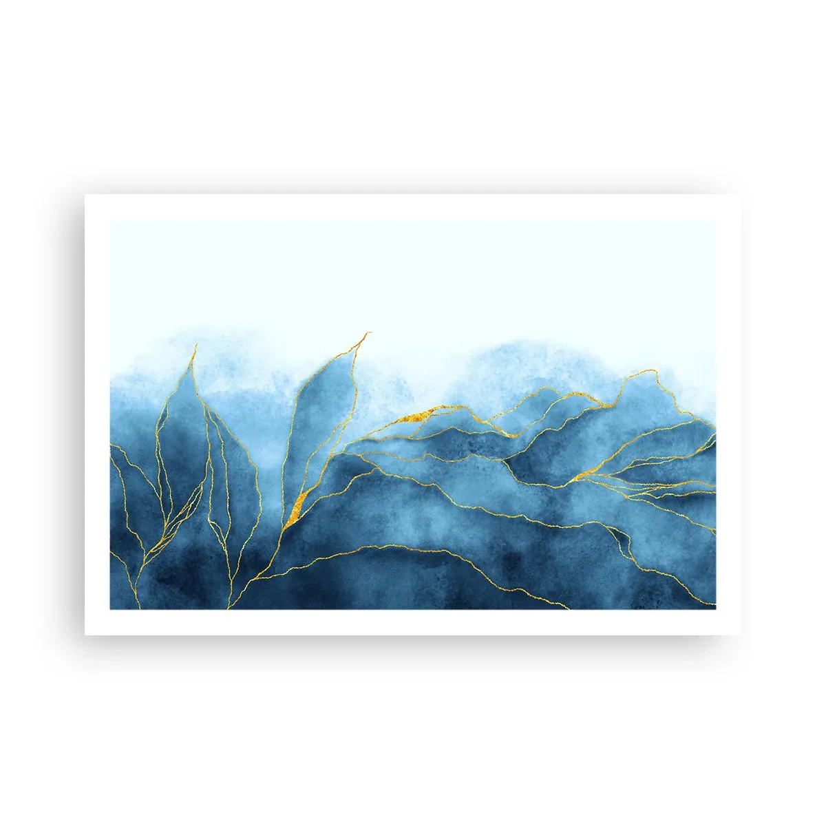 Póster - Oro y azul - 91x61 cm