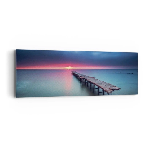 Cuadro sobre lienzo - Impresión de Imagen - Entre el cielo y el agua - 90x30 cm