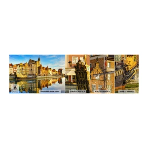 Muestra De Fotomural Standard Eco - Un espejo del pasado - Ciudad, Gdansk, Arquitectura - 100x30 cm