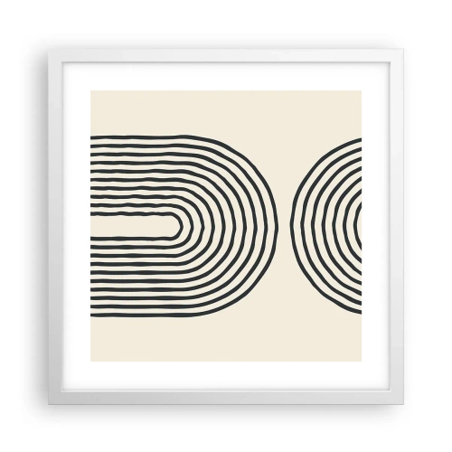 Póster en marco blanco - Próximamente... - 40x40 cm