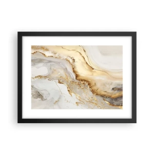 Póster en marco negro - Abstracción: belleza y bondad - 40x30 cm