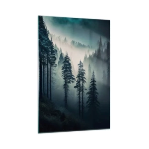 Cuadro sobre vidrio - Impresiones sobre Vidrio - Mañana de montaña - 70x100 cm