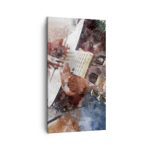 Cuadro sobre lienzo - Impresión de Imagen - ¿Y qué opinas? - 45x80 cm