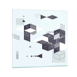 Cuadro sobre vidrio - Impresiones sobre Vidrio - Las matemáticas en el alma - 70x70 cm