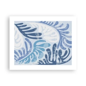 Póster - Helechos azules - 50x40 cm