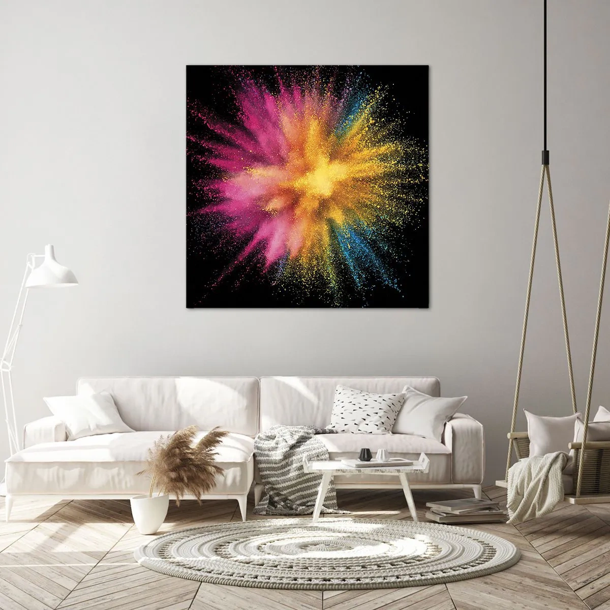Cuadro sobre lienzo - Impresión de Imagen - El nacimiento de los colores - 30x30 cm