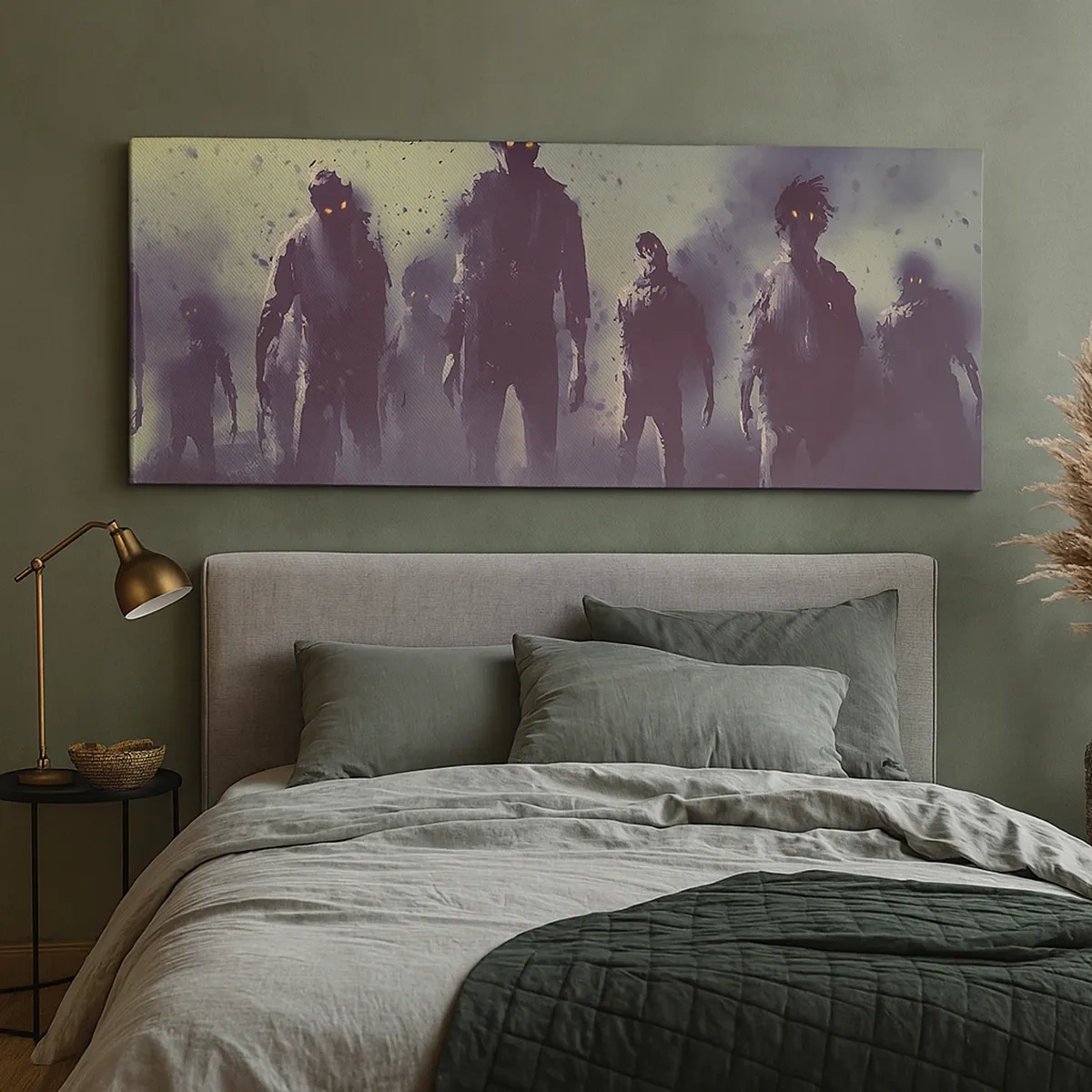 Cuadro sobre lienzo - Impresión de Imagen - ¡Cuidado! Aquí vienen - 30x30 cm