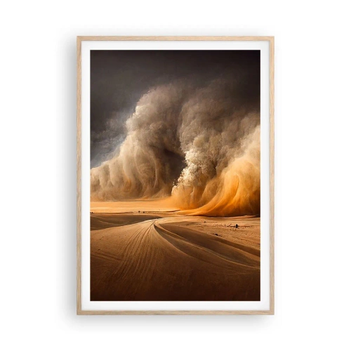 Póster en marco roble claro - Ira del desierto - 70x100 cm