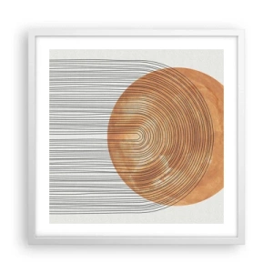 Póster en marco blanco - Una composición soleada - 50x50 cm