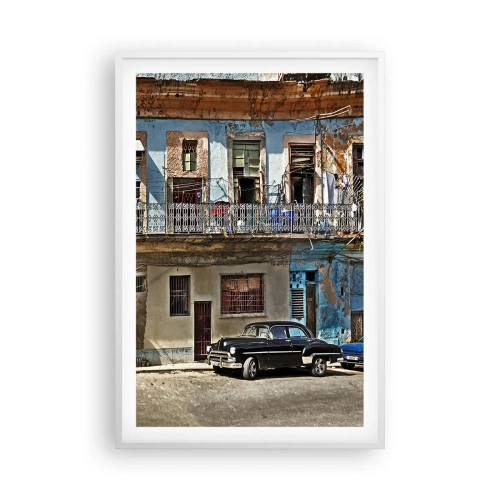 Póster en marco blanco - Ambiente hawaiano - 61x91 cm