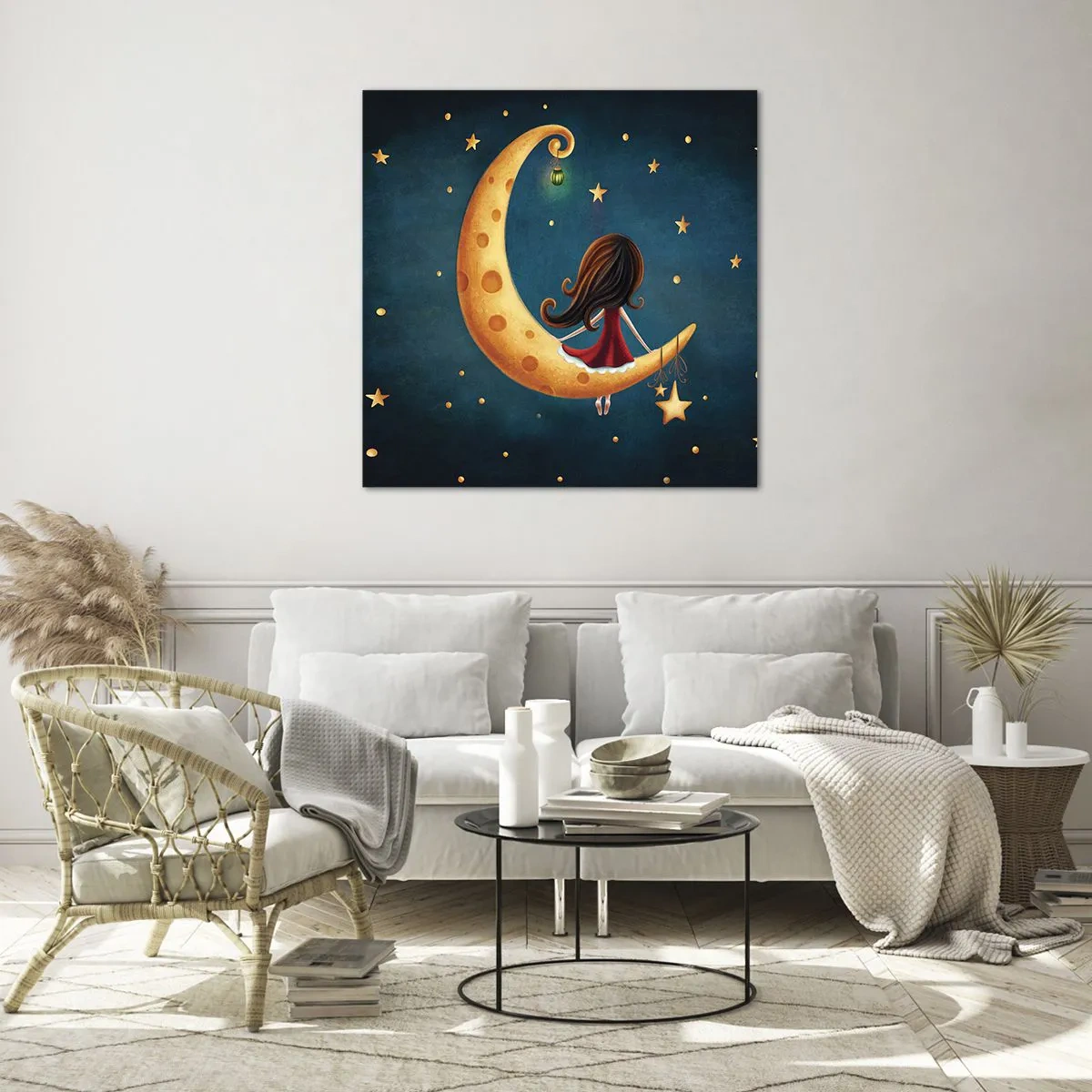 Cuadro sobre vidrio - Impresiones sobre Vidrio - Érase una vez... - 70x70 cm