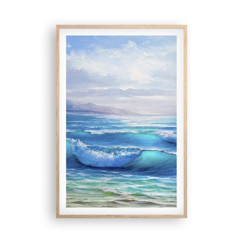 Póster en marco roble claro - Trae consuelo - 61x91 cm