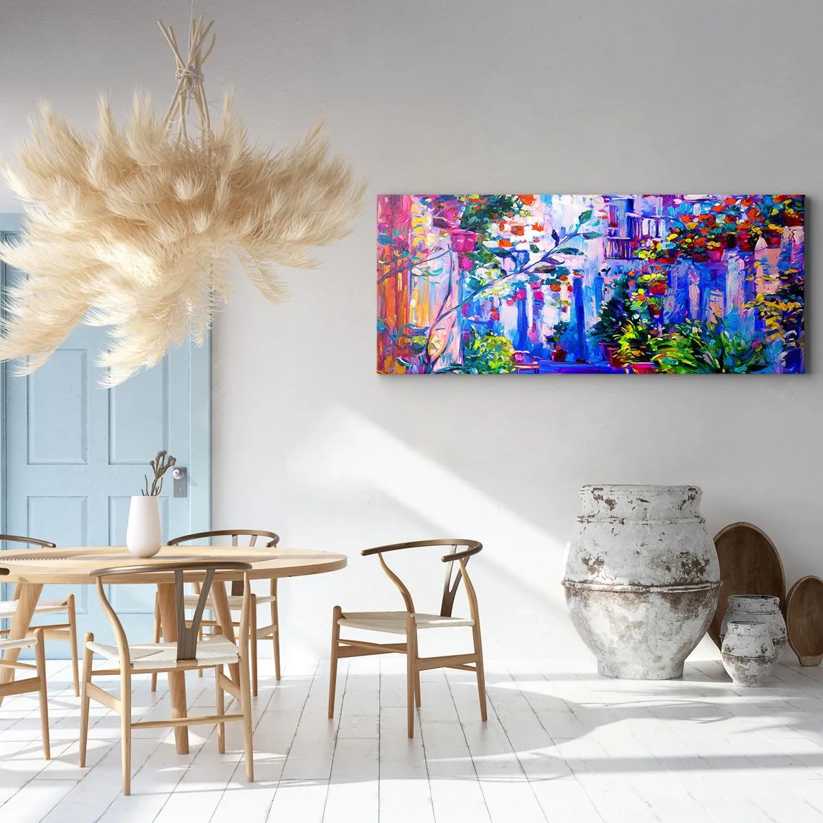 Cuadro sobre lienzo - Impresión de Imagen - Impresión - una calle italiana - 90x30 cm