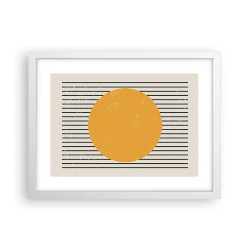 Póster en marco blanco - El poder de la sencillez - 40x30 cm