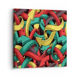 Cuadro sobre lienzo - Impresión de Imagen - ¿Qué camino tomar? - 30x30 cm