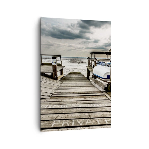 Cuadro sobre lienzo - Impresión de Imagen - La playa del norte - 70x100 cm