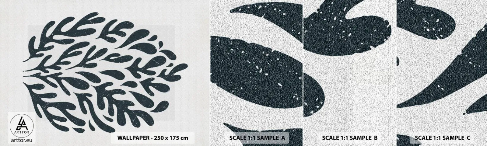 Muestra de fotomural autoadhesivo Deluxe Sticker - Formas de la naturaleza - bohemia, minimalista, Moderno - 100x30 cm