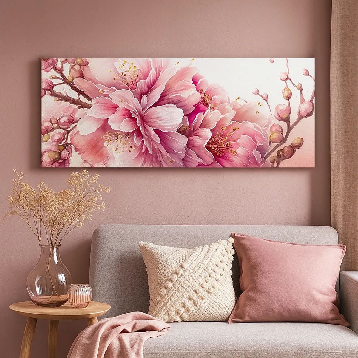 Cuadro sobre lienzo - Impresión de Imagen - Flor de cerezo - 30x30 cm