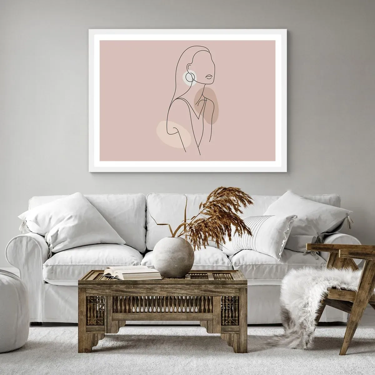 Póster en marco blanco - Un icono de la inocencia - 70x50 cm