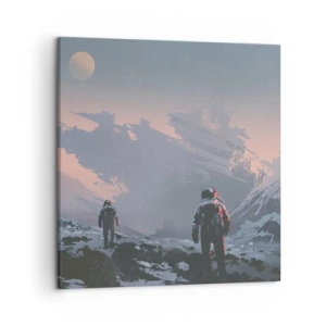 Cuadro sobre lienzo - Impresión de Imagen - Bajo una estrella desconocida - 50x50 cm