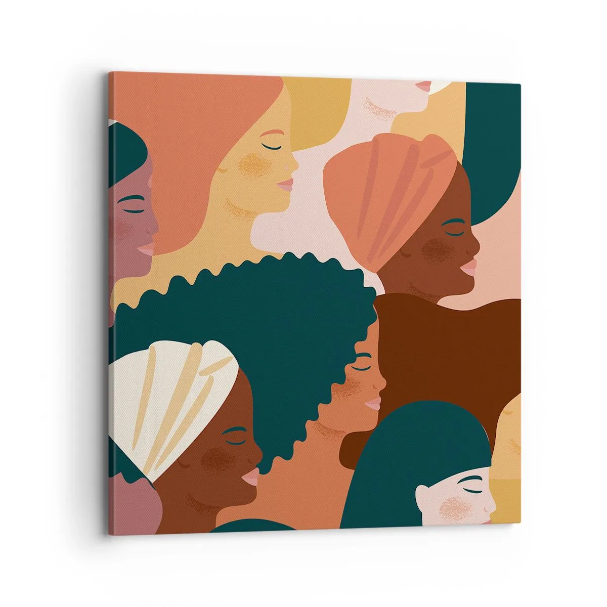 Cuadro sobre lienzo - Impresión de Imagen - La feminidad - 70x70 cm