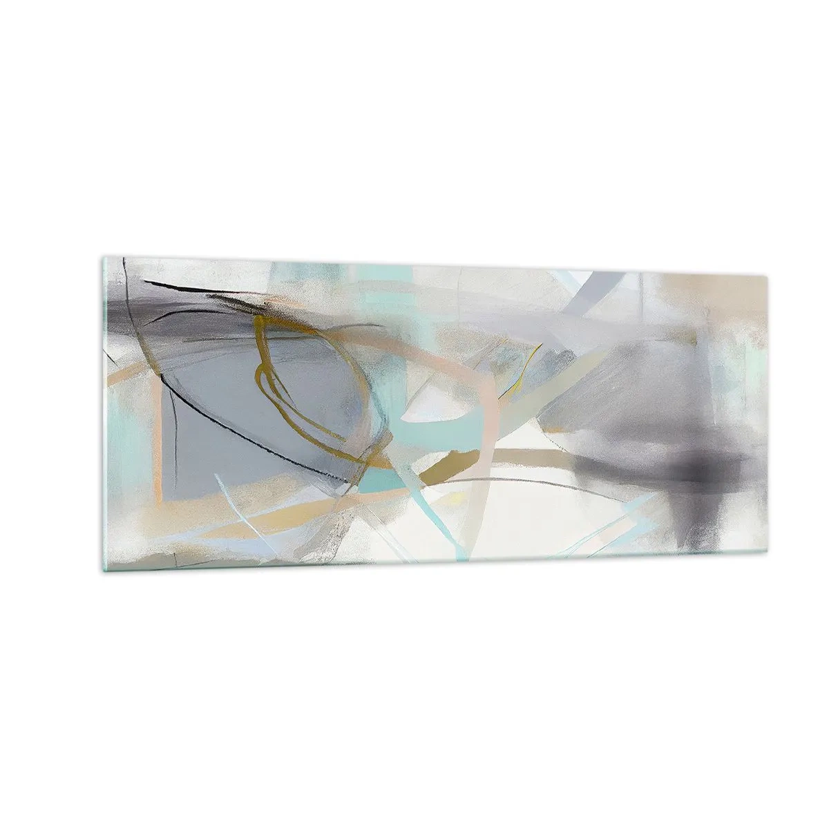 Cuadro sobre vidrio - Impresiones sobre Vidrio - Abstracción brumosa - 100x40 cm
