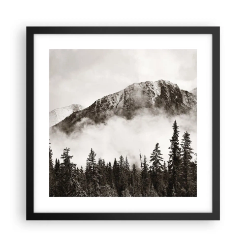 Póster en marco negro - Gobernante de granito - 40x40 cm