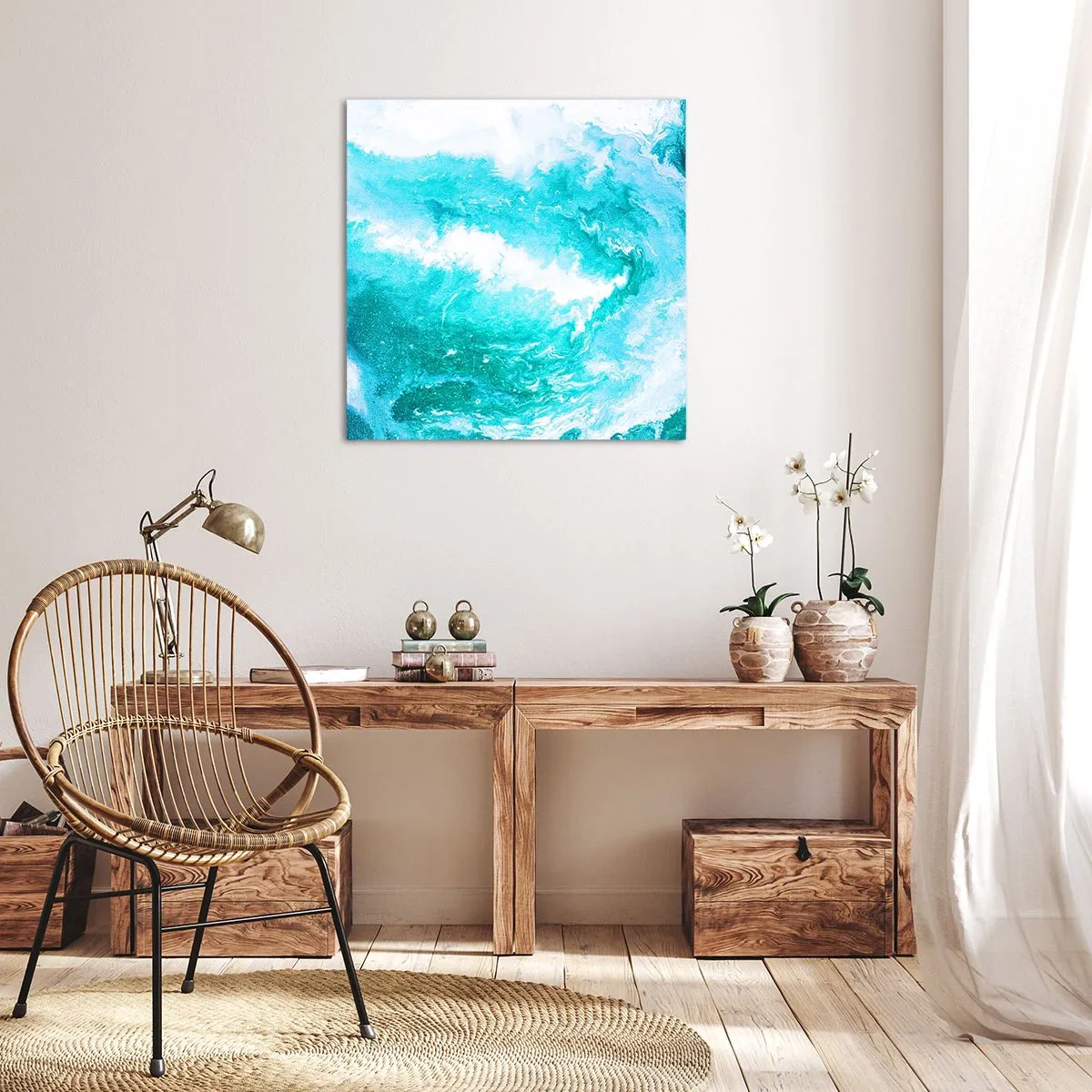 Cuadro sobre lienzo - Impresión de Imagen - En el núcleo del elemento - 50x50 cm