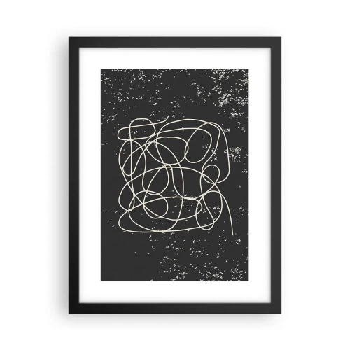 Póster en marco negro - Pensamientos errantes - 30x40 cm