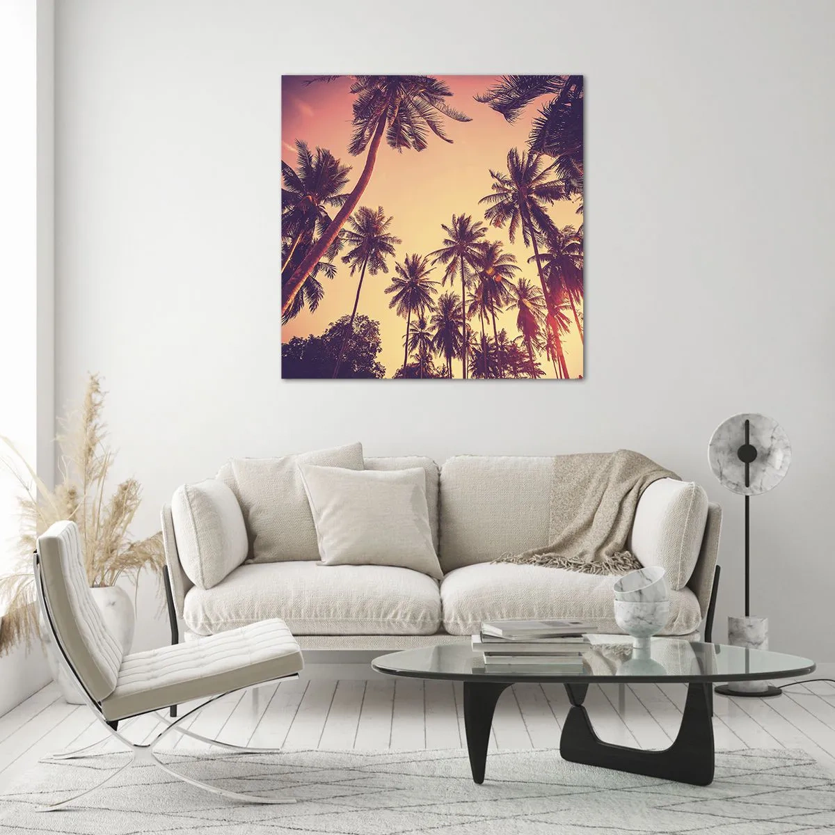 Cuadro sobre vidrio - Impresiones sobre Vidrio - Variante tropical - 30x30 cm