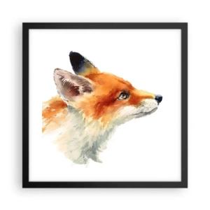 Póster en marco negro - Nunca se es demasiado cuidadoso - 40x40 cm