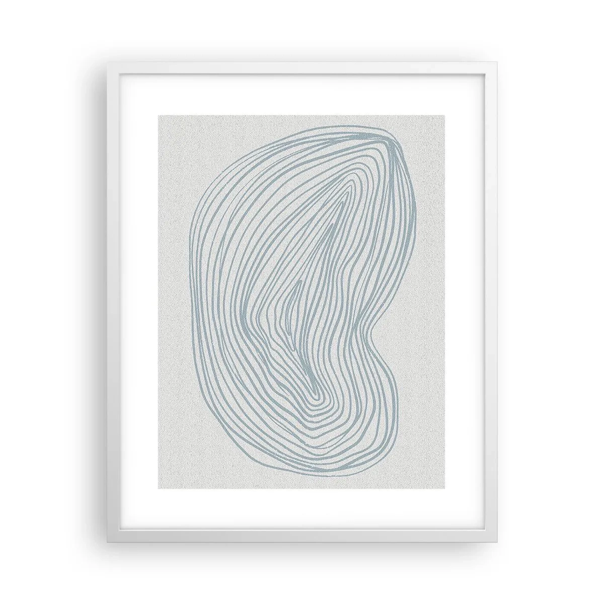 Póster en marco blanco - Sonrisa de una gota - 40x50 cm