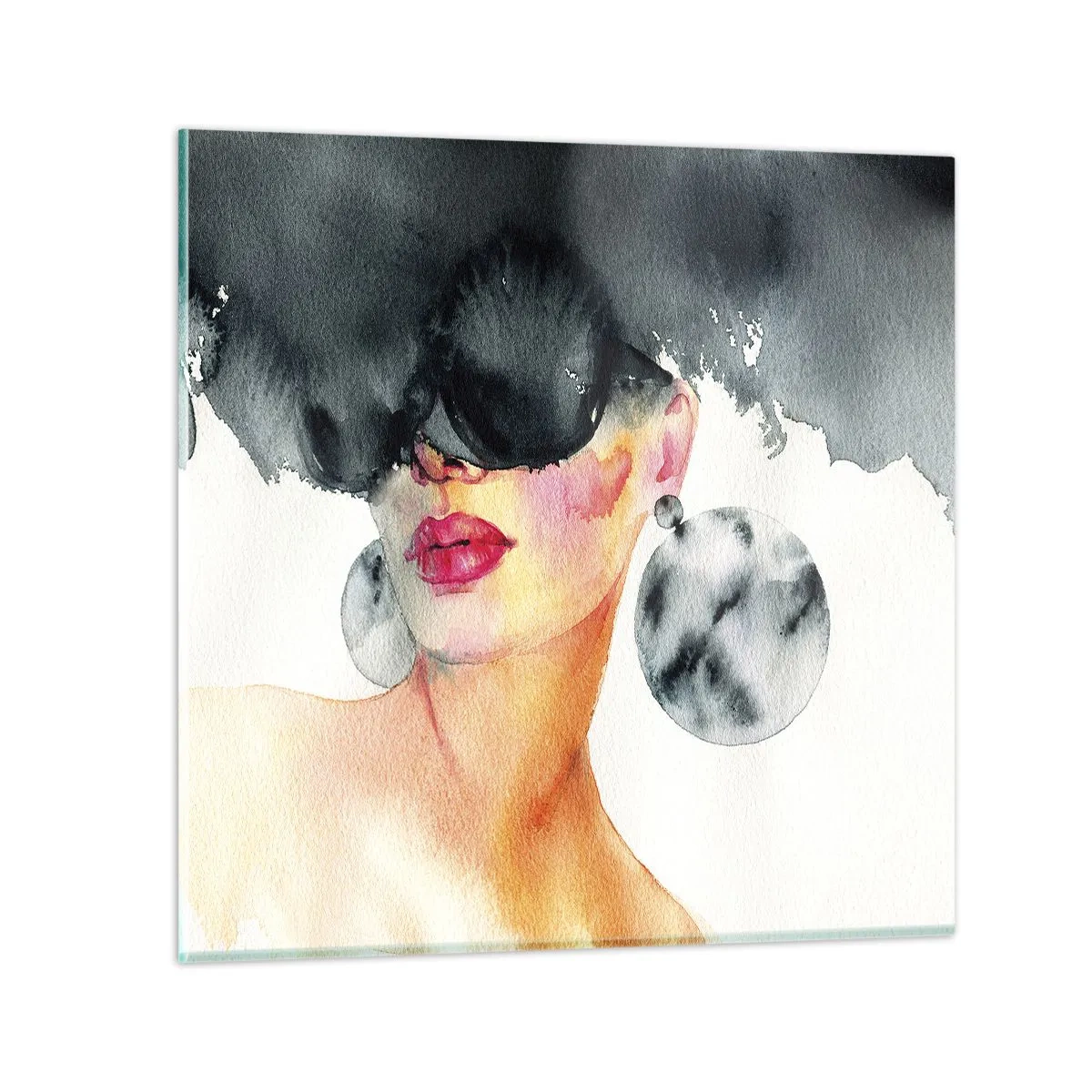 Cuadro sobre vidrio - Impresiones sobre Vidrio - El secreto de la elegancia - 60x60 cm