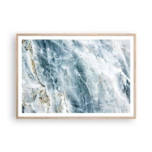 Póster en marco roble claro - El mundo de hielo - 100x70 cm