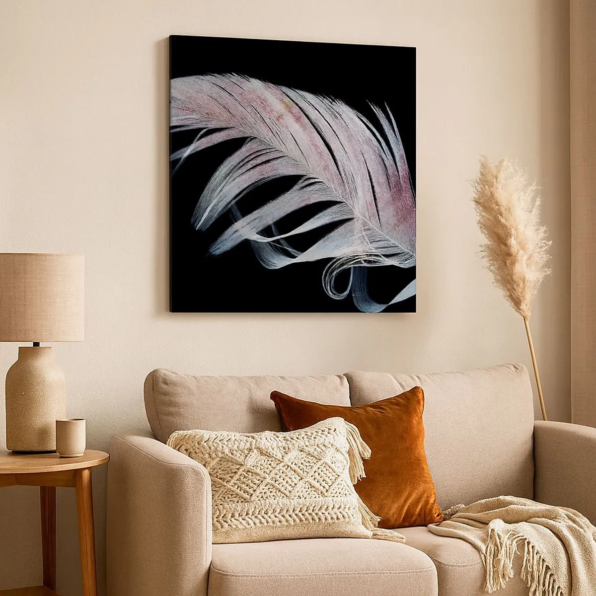 Cuadro sobre lienzo - Impresión de Imagen - Piensa en el tacto - 30x30 cm